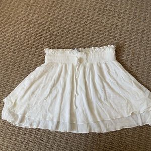 White skater skirt